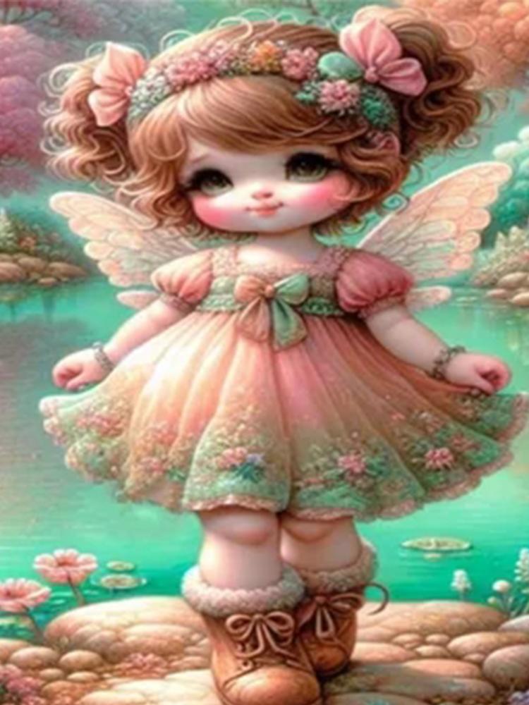 Cross Stitch Kit Cartoon Gothic Girl Portrait Diamond Painting Mosaic Embroidery New 5D DIY Full Rhinestone Home Decor Gift