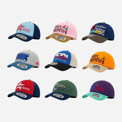 Korejská vyšívaná baseballová čepice - Trendy retro měkká sluneční clona pro ženy a muže