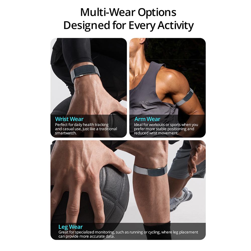 VALDUS 2026 New VITRO NO Screen Smart Bracelet ECG SOS Heart Rate Blood Pressure Sports Fitness Waterproof Screenless Smartwatch