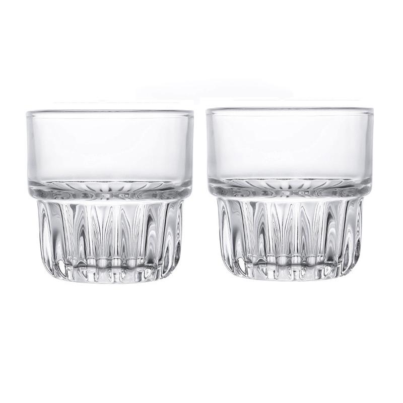 155ml/250ml/316ml Vintage American Coffee Mug Latte Mocha Coffee Cups Heat-resistant Drinking Glasses Transparent Cappuccino Cup