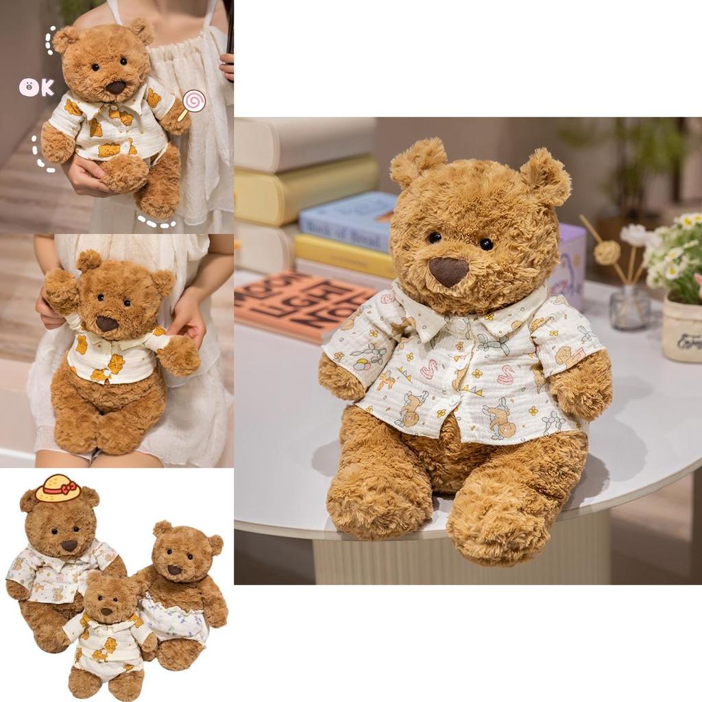 Adorable Barcelona Bear Plush Toy Cute Teddy Bear Pillow For Girls Birthday Gift