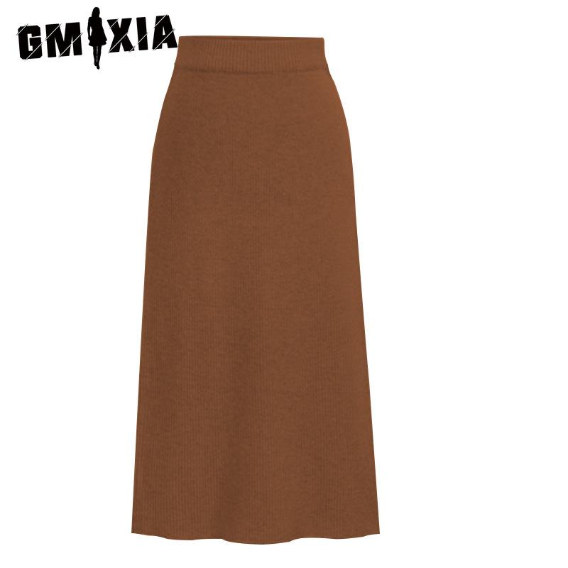 

GMXIA Женские модные повседневные однотонные брюки с принтом на весну-осень XXXXXXL коричневый