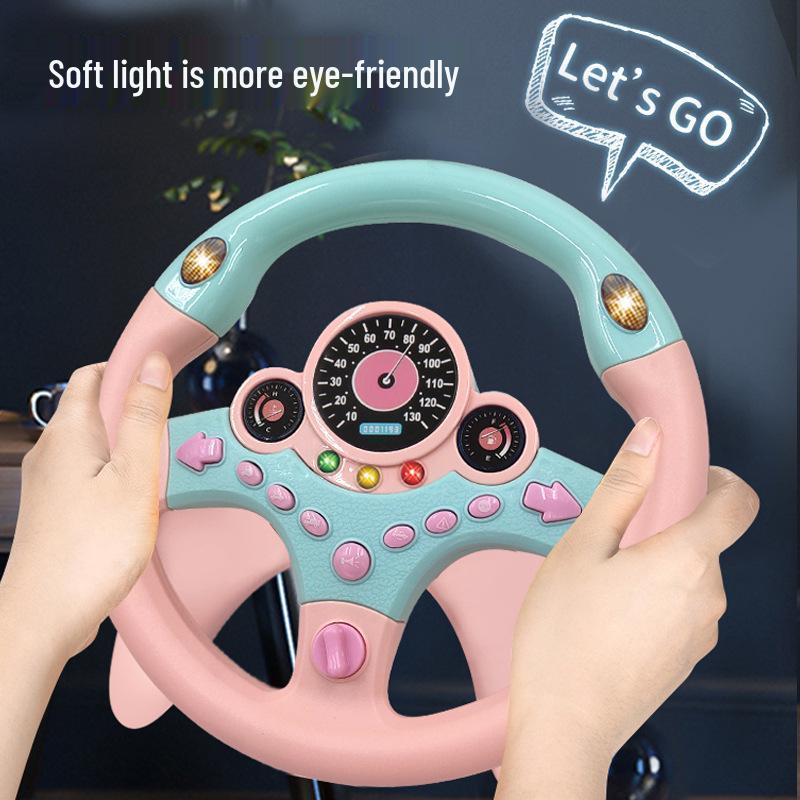 Kids' Large Passenger Seat Simulated Driving Toy with Base