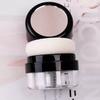 Portable Loose Powder Box With Mirror Travel Powder Case With Mushroom Sponge Puff Cosmetic Case Blusher Powder Jar Container