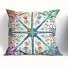 Home Decor Colorful Seastar & Shells Patterned Pillowcase Pattern Cushion Cover Suitable for Sofa Bedroom Car Pillow Cover