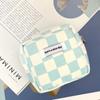 Fashion Colorful Checkerboard Cosmetic Storage Bag Makeup Pouch Girls Portable Sanitary Napkin Aunt Napkin Tampon Organizer
