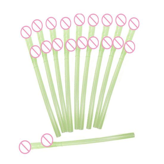 Fun Drinking Straws for Bachelorette Parties 18cm Unique Willy Cocktail Straws Reusable Novelty Sucking Drinking Straw Hen Night Bar Supplies