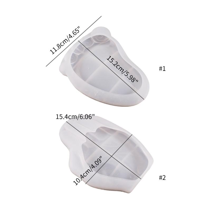 Silicone Mold Foot/Hand Shape Mold Jewelry Tray Mold Soap Dish Epoxy Resin Silicone Mold Storage Container Resin Molds