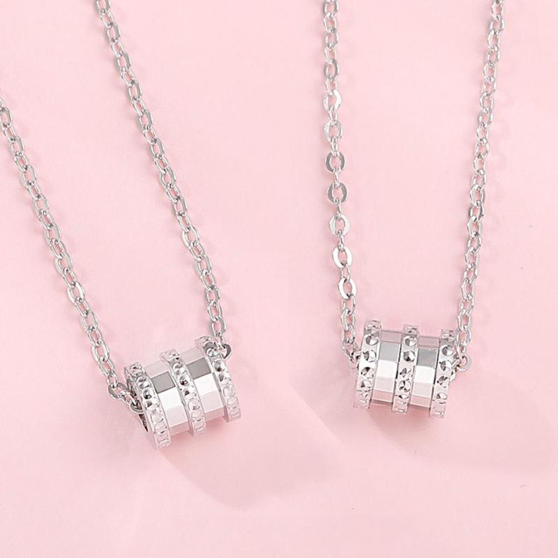 Xiaohongshu Collarbone Chain Women'S Exquisite Small Waist Necklace Geometric Cylindrical Neck Chain