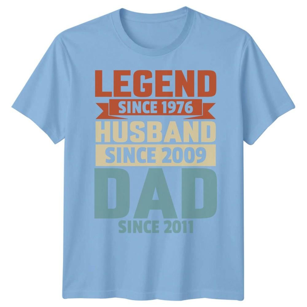 Legend Since 1976 Husband Dad Life Milestones Unisexs TShirt S