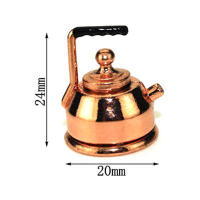 1:12 Miniature Kettle Dollhouse Diy Doll House Decor Accessories