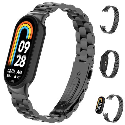 Correa para Mi Band 8 pulsera de Metal para Xiaomi Mi Band 8 NFC Correa de acero inoxidable Miband 8 accesorios de repuesto