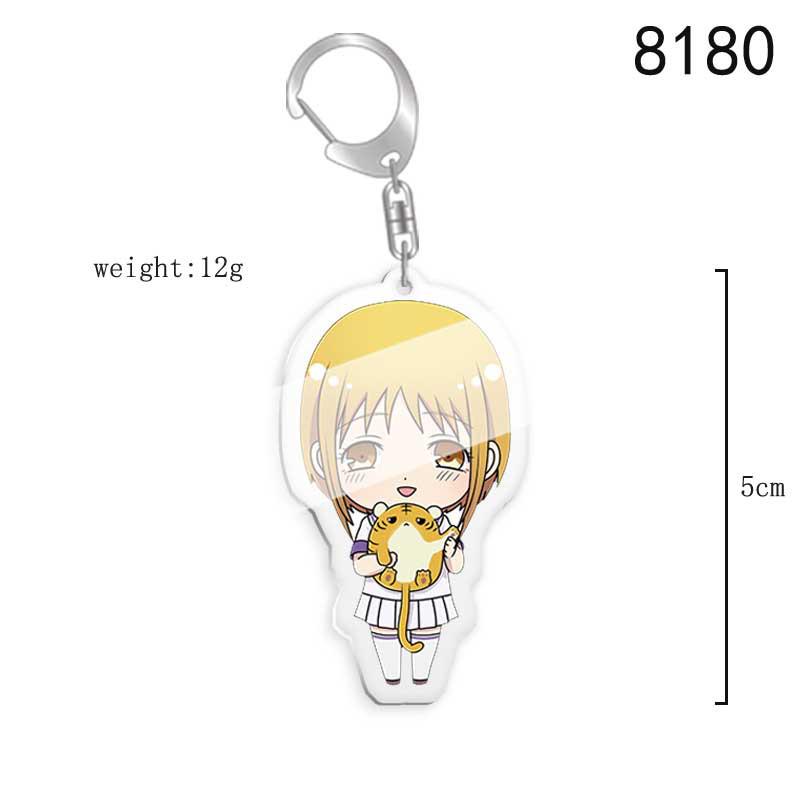 Fruit Basket Anime Acrylic Keychain: Honda Tōru, Kusamochi Kyo, Yūki Murasakigawa, Kurenai Characters.