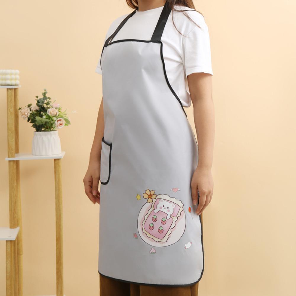 Anti Stain Waterproof Apron Oil Proof Work Apron Cute Cooking Apron Cooking