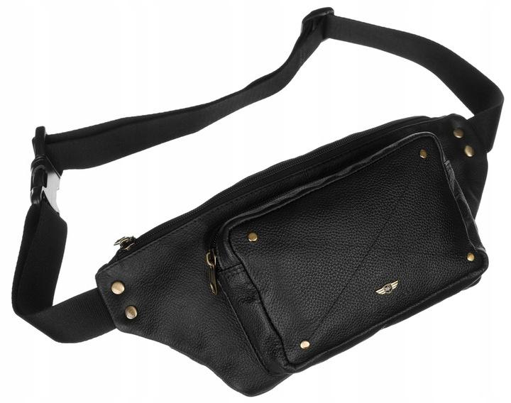 Leather Hip Bag with Pockets - Peterson