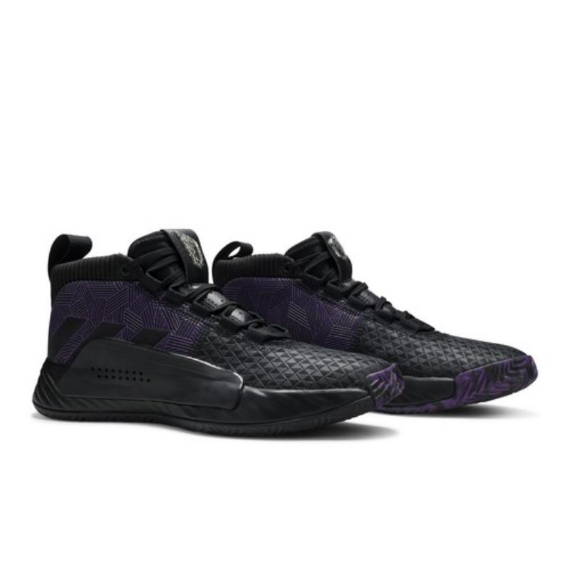 Adidas Marvel x Dame 5 Heroes Among Us: Черная Пантера EF2259 EU 41 чёрный/фиолетовый