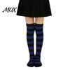 Comic-Ausstellung Outfit Accessoires Gestreifte Oberschenkelhohe Socken für Damen Mädchen, Über dem Knie Strümpfe, Mode Festlich Winter Strumpfwaren Weich Dehnbar
