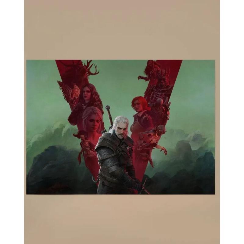 The Witcher Geralt Poster, Unframed Wall Art Gift 20x30cm