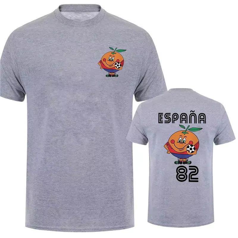 

Unisexs Womens TShirt Crewneck Espana 82 2026 New Cotton Summer Shirt Short Sleeve Casual XL