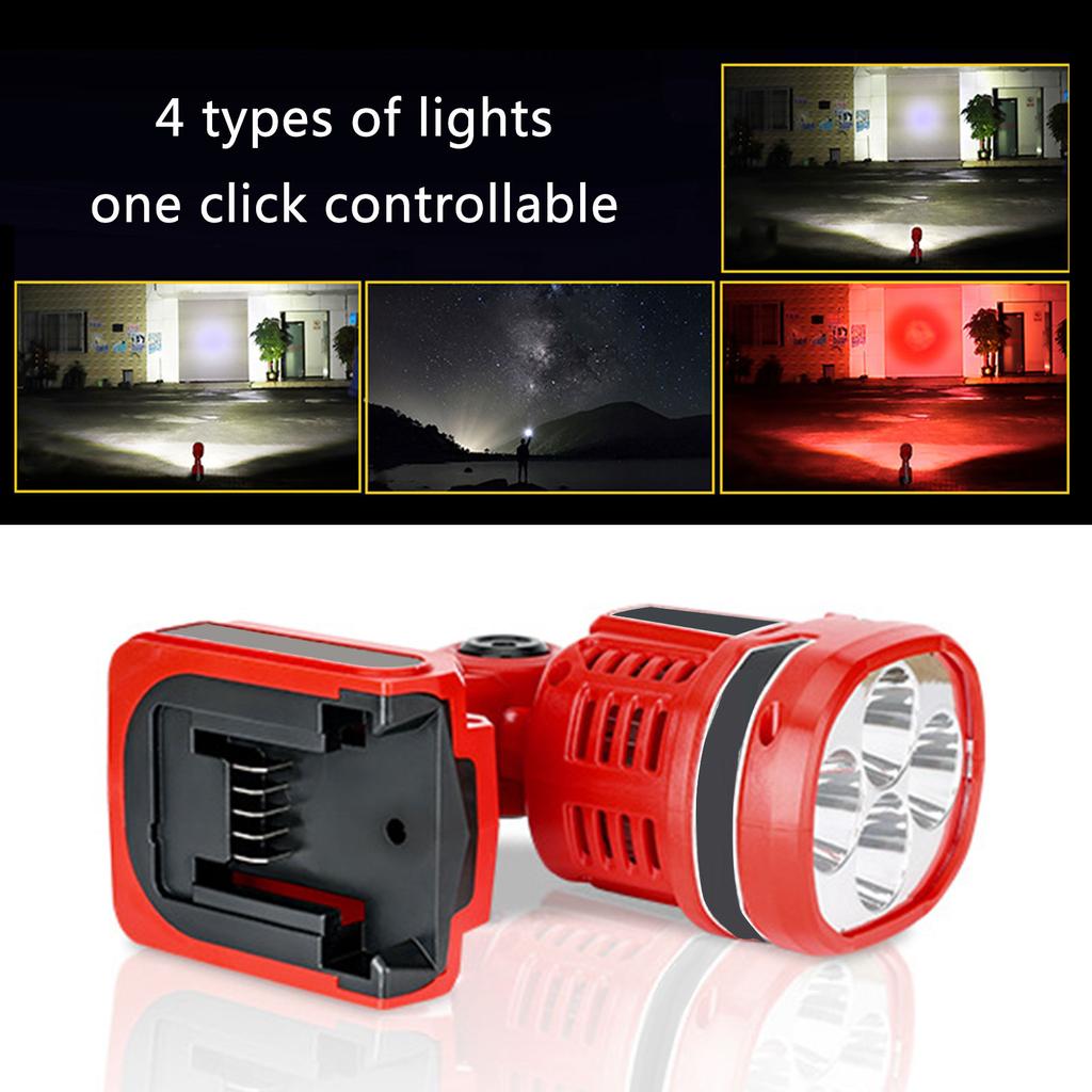12W Kabellose LED-Arbeitsleuchte Taschenlampe Scheinwerfer Für 18V-20V Batterie Campinglampe Kabellose LED-Arbeitsleuchte Outdoor