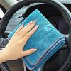Large 35x75cm Car Wash Towel Absorbent Coral Velvet Ultra-Soft Drying Cloth Car Detailing Household Cleaning Tools