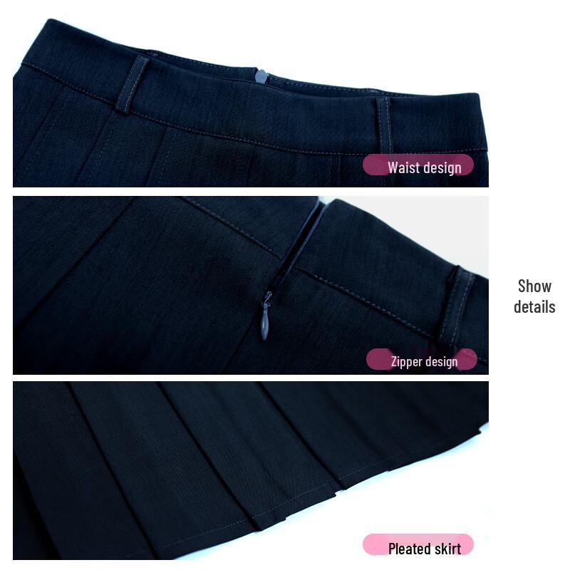 Women's A-Line Pleated High-Waist Midi Skirt
