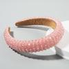 Crystal Hair Bands Womens Baroque Style Thickened Sponge Headband for Elegant Hair Accessories