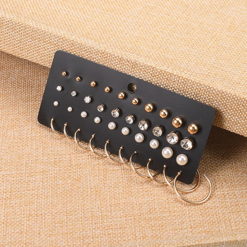 20 Pairs/Set  Simple Small Stud Earrings For Girls Earring Jewelry