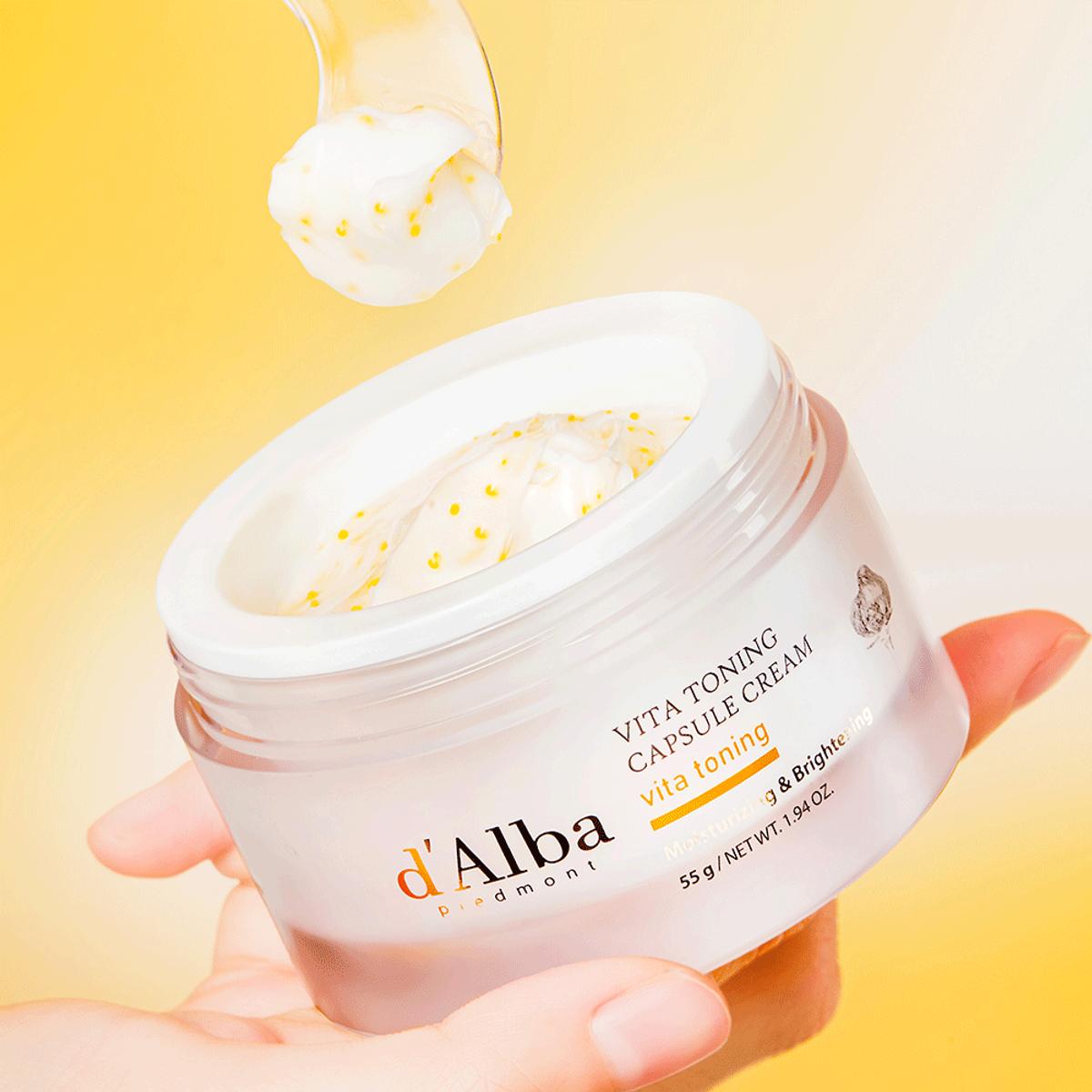 

Сделано в Корее d’Alba Vita Тонизирующий капсульный крем 55 г