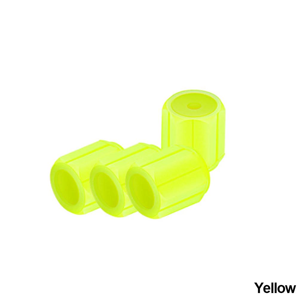 

4PCS Universal Luminous Valve Cap Dust-proof Tires Wheel Hub Valve Glowing Tyre Stem Covers Applicable Car Motorcycle Bike жёлтый