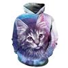Modischer Kinder Hoodie Tiergrafiken Langarm Fuchs 3D Druck Junge Mädchen Sweatshirt Streetwear Locker Kinderkleidung Oberteil