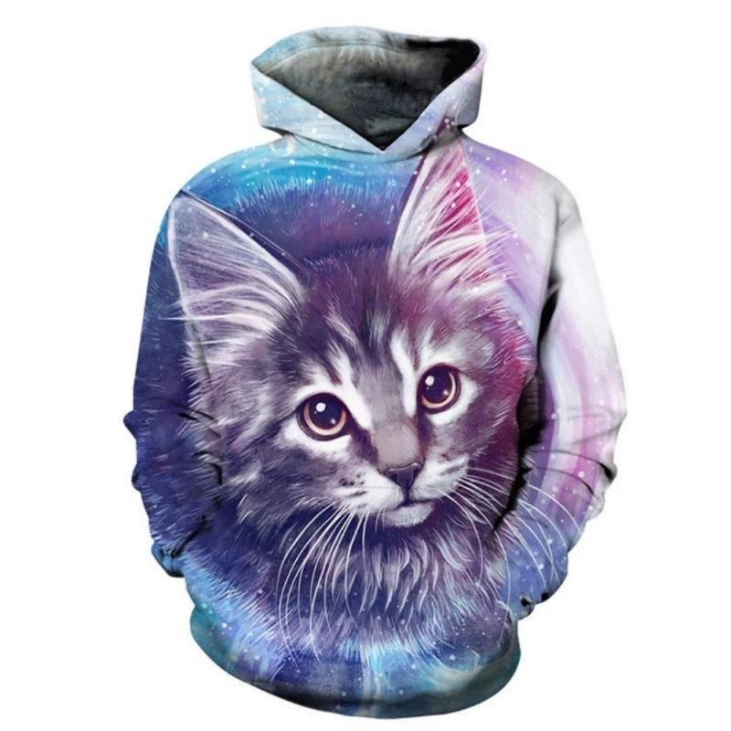 Modischer Kinder Hoodie Tiergrafiken Langarm Fuchs 3D Druck Junge Mädchen Sweatshirt Streetwear Locker Kinderkleidung Oberteil