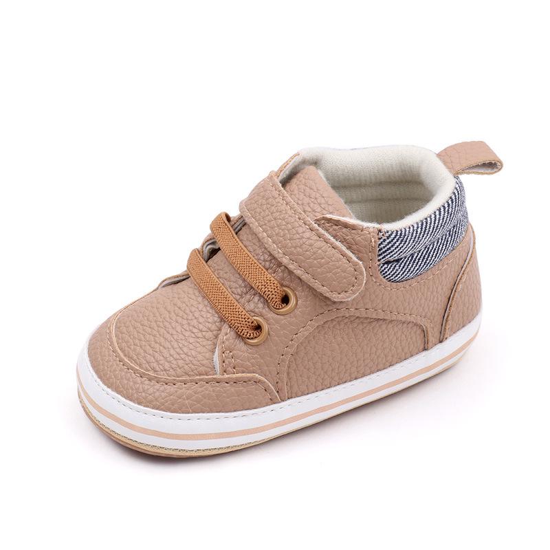 Trendy Baby Soft Sole Non-Slip PU Leather Walking Shoes