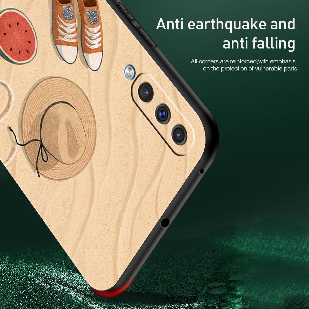 Summer Beach Phone Case for Samsung Galaxy A56 A36 A26 A16 A34 A24 A42 A22 A20 A12 A40 A30 A10 5G Soft TPU Cover Shell Funda Bag