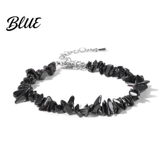 Durable Bracelet Women Irregular Beads Decor Adjustable Length Non-fading Wrist