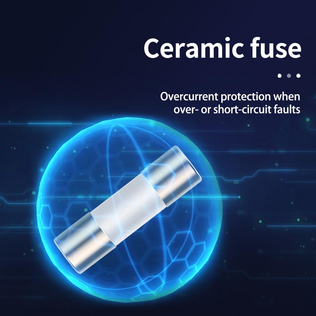 20pcs Ceramic Fuses For Multimeter Instrument 600mA Ceramic Fuses