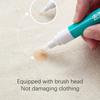 Brush Head Stain Remover Pen Portable No Washing Needed for Oil Red Wine Grease on T-Shirt Clothes Protects Fabric Fabric Cleane