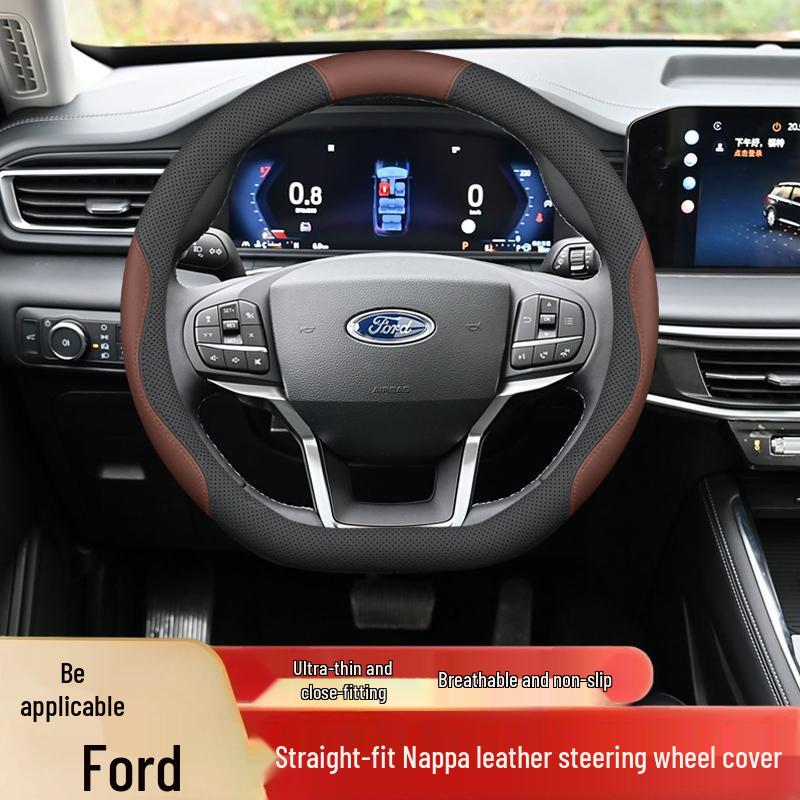 Steering Wheel Cover for Ford: Fits Mondeo, Edge, Explorer, EVOS, Focus, Territory, Yuyue, Quan Shun