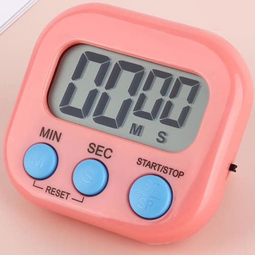 Humkopnl Magnetic Timer with Large Display, Countdown Function, and Magnetic Back | Portable Egg Timer/Stopwatch with Bracket for Cooking, Exercise, a