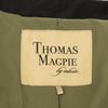THOMAS MAGPIE 2221202 Black Cotton Back Print Short Sleeve Trench Coat coat 38 blackUsed