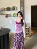 Plus Size Women's Floral Lace Three-Piece Set: Sun Protection Cardigan, Camisole, and Half Skirt