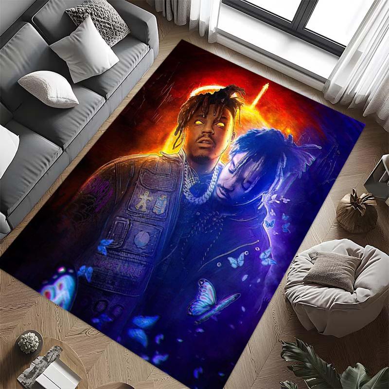 Juice Wrld: Legacy Music Passion Carpet Printing Suitable for All Seasons Bathroom Mat Fashion Office Chair Cushion