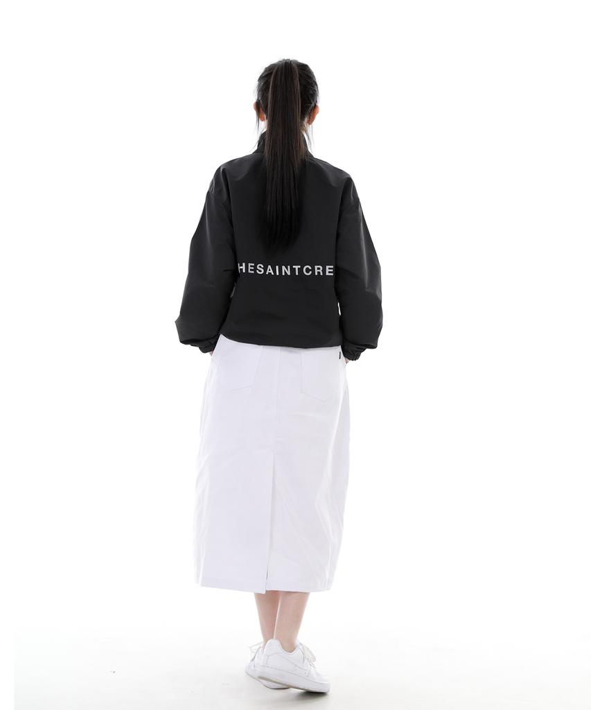 Seinteukeulu Wide Dome Half Band Long Skirt Wdh-1303 White