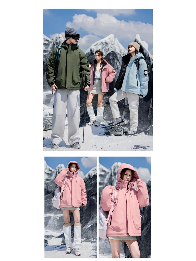 Men's Trendy Thickened Windproof Puffer Jacket – Warm Graphene Cotton Winter Coat