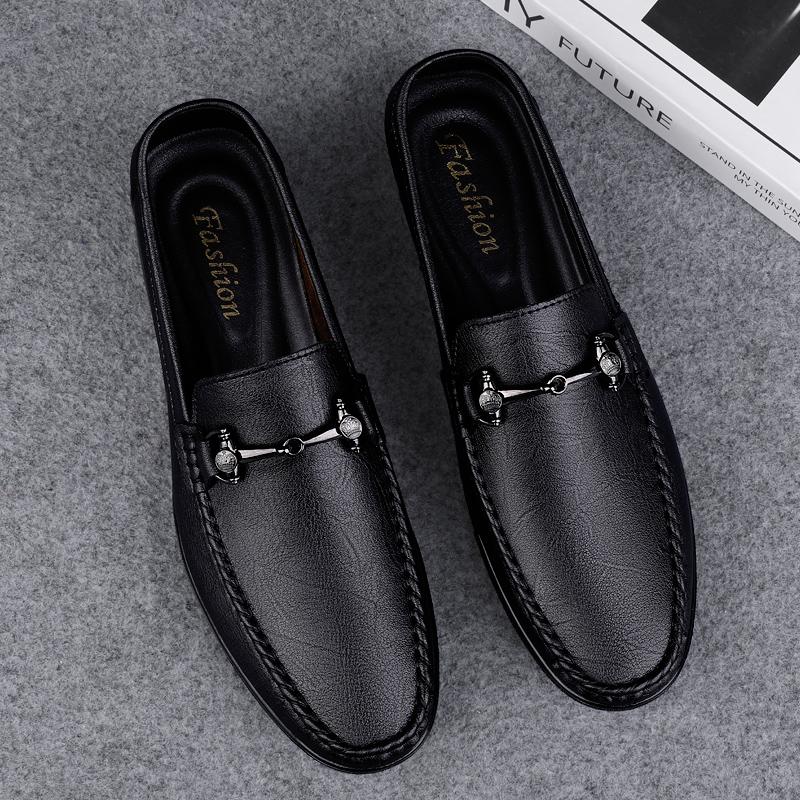 Fashion Genuine Leather Summer Walk Loafers Fashion Designer Mens Casual Shoes Handmade Male Slip On Flats Leisure Walk Shoes Moccasins