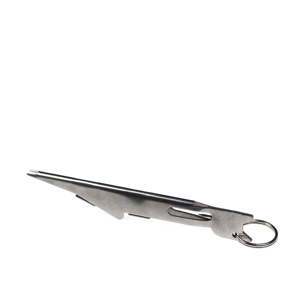 

Decoupling Device Tie Fast Knot Tying Tool Fly Fish Fishing Line Tyer With Hook Eye Cleaner Silver Fishing Gear Hook Remover серебряный