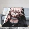 Danganronpa Nagito Komaeda Flannel Blankets Game Anime Novelty Throw Blanket for Home 125*100cm Warm