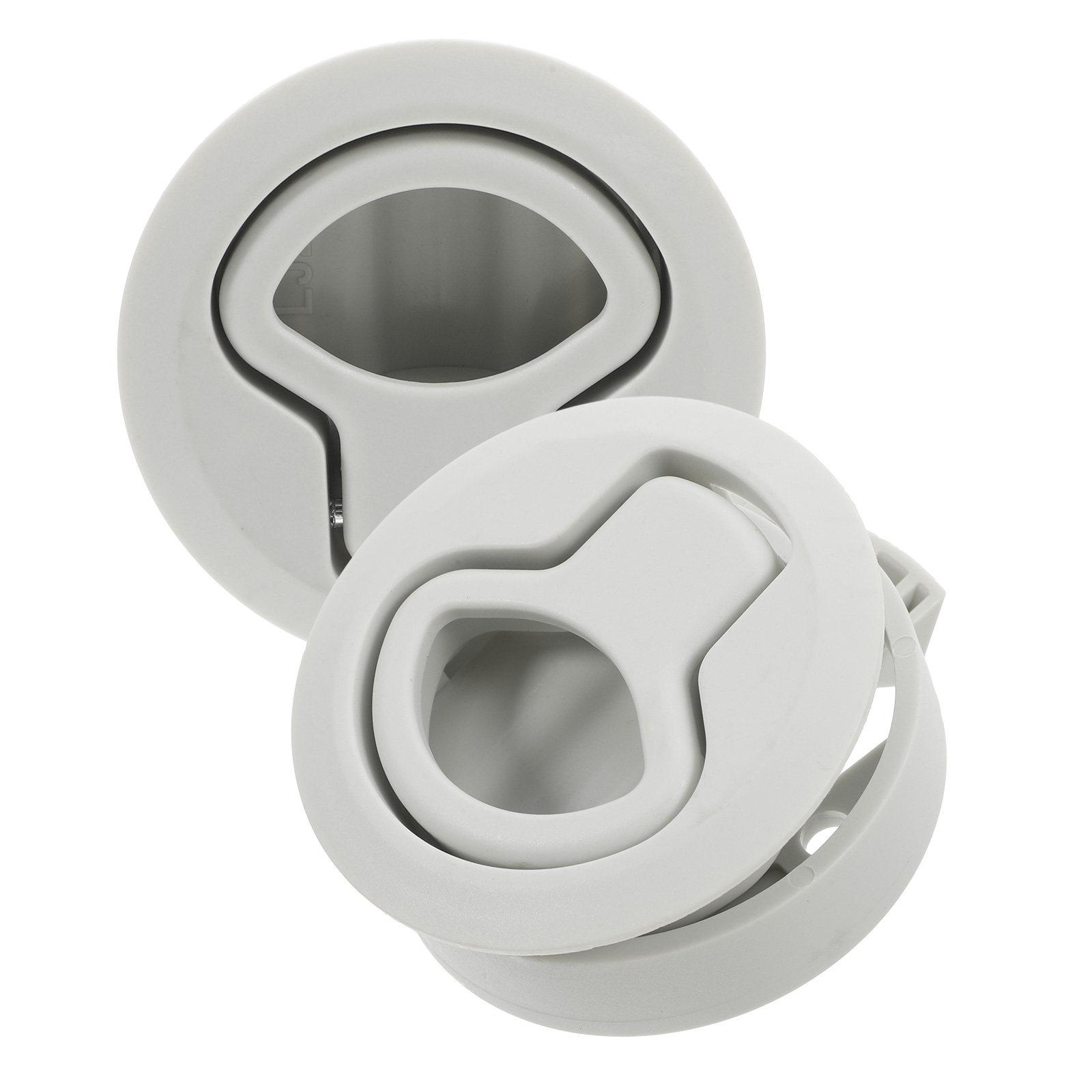 

2Sets Rv Hatch Latch High Strength Flush Pull Locking Round Slam Latches Marine Boat Cabinet Door Hardware Hatch Handle China Mainland