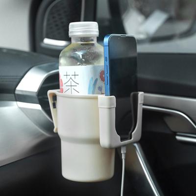 Car Outlet Cup Holder Convenient Safe Access Driving Eco-friendly PP Easy To Install Tea Water Cup Holder