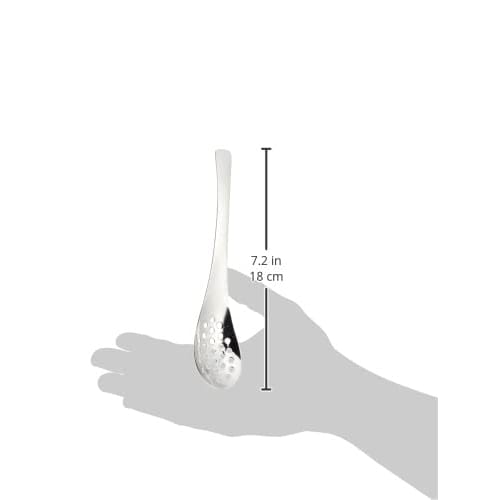 Pearl Metal Renge Spoon, Slotted, Stainless Steel, Antibacterial, Made in Japan, B-1535